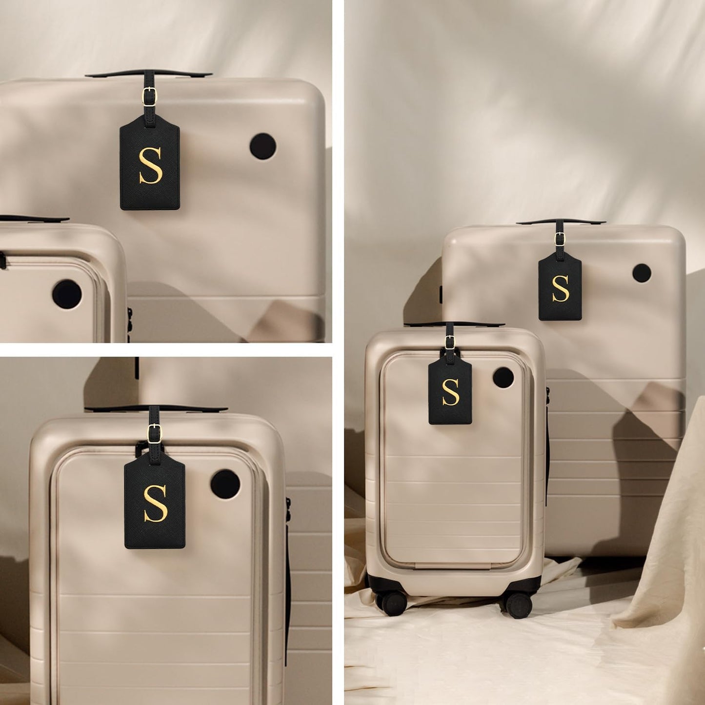 Luggage Tag PU Leather for Suitcase Baggage Handbag Travel Bag