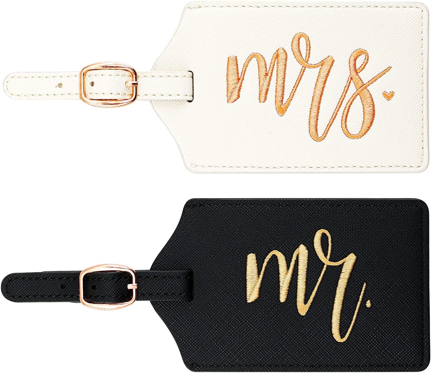 CHOIEO Mr and Mrs Luggage Tags, Bridal Shower Gift Honeymoon Gifts